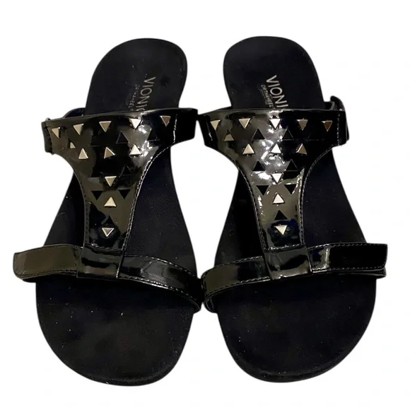 VIONIC MAGGIE WEDGE SANDALS ADJUSTABLE COMFORT SHOES VIONIC ORTHOTIC SHOES SZ 9 - Picture 3 of 12